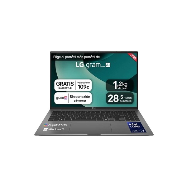 Lg 16z90tl-g.au88bn u7-258v 32gb 1tb w11h 16"
