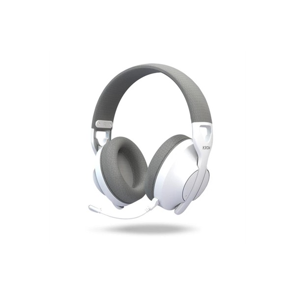 Krom phase auricular gaming inalámbrico blanco